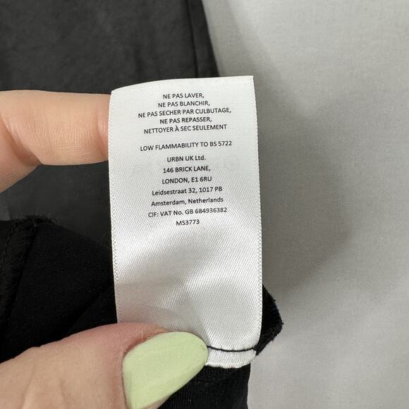 Mare Mare Anthropologie Knit Slip Twofer Tank Dress Womens Medium Black Party - Picture 14 of 14